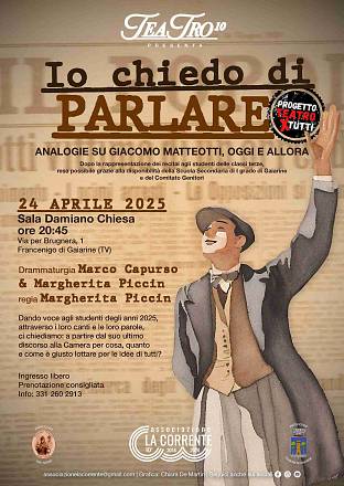 Io chiedo di parlare - analogie su giacomo matteotti, oggi e allora